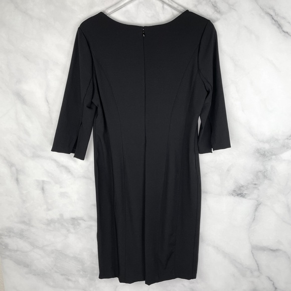 White House Black Market Body Perfecting Split Sleeve Knee Length Sheath Dress - Picture 4 of 9